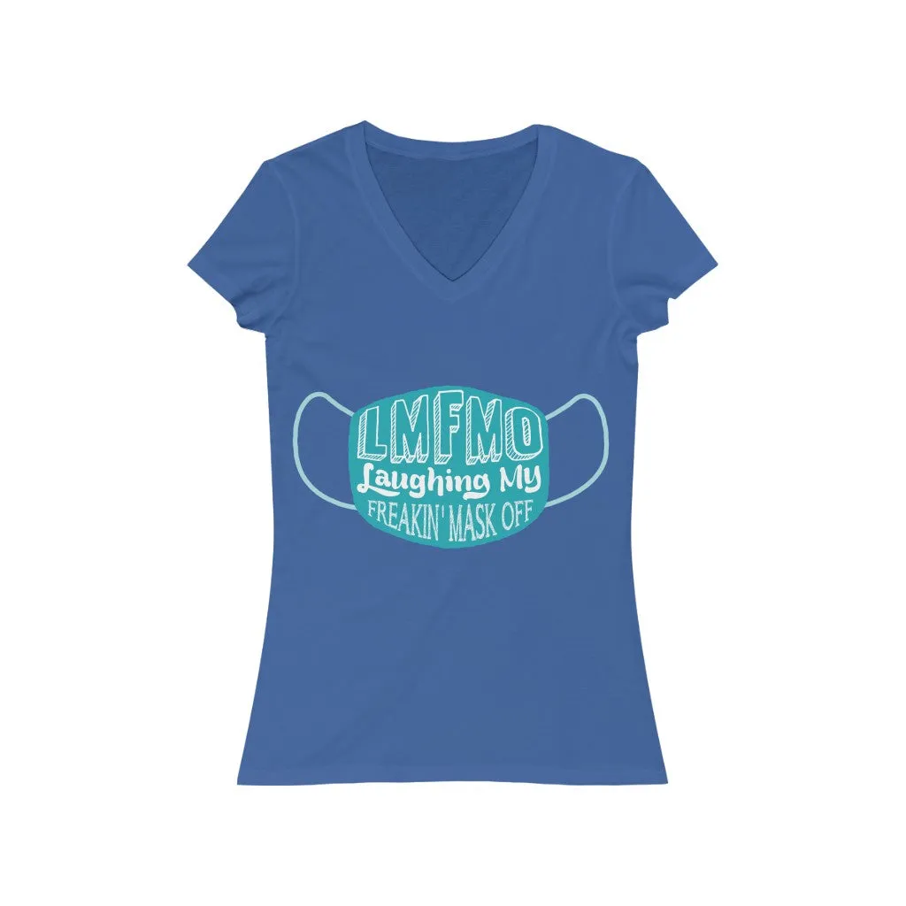 LMFMO Women's Jersey Short Sleeve V-Neck Tee