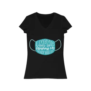 LMFMO Women's Jersey Short Sleeve V-Neck Tee