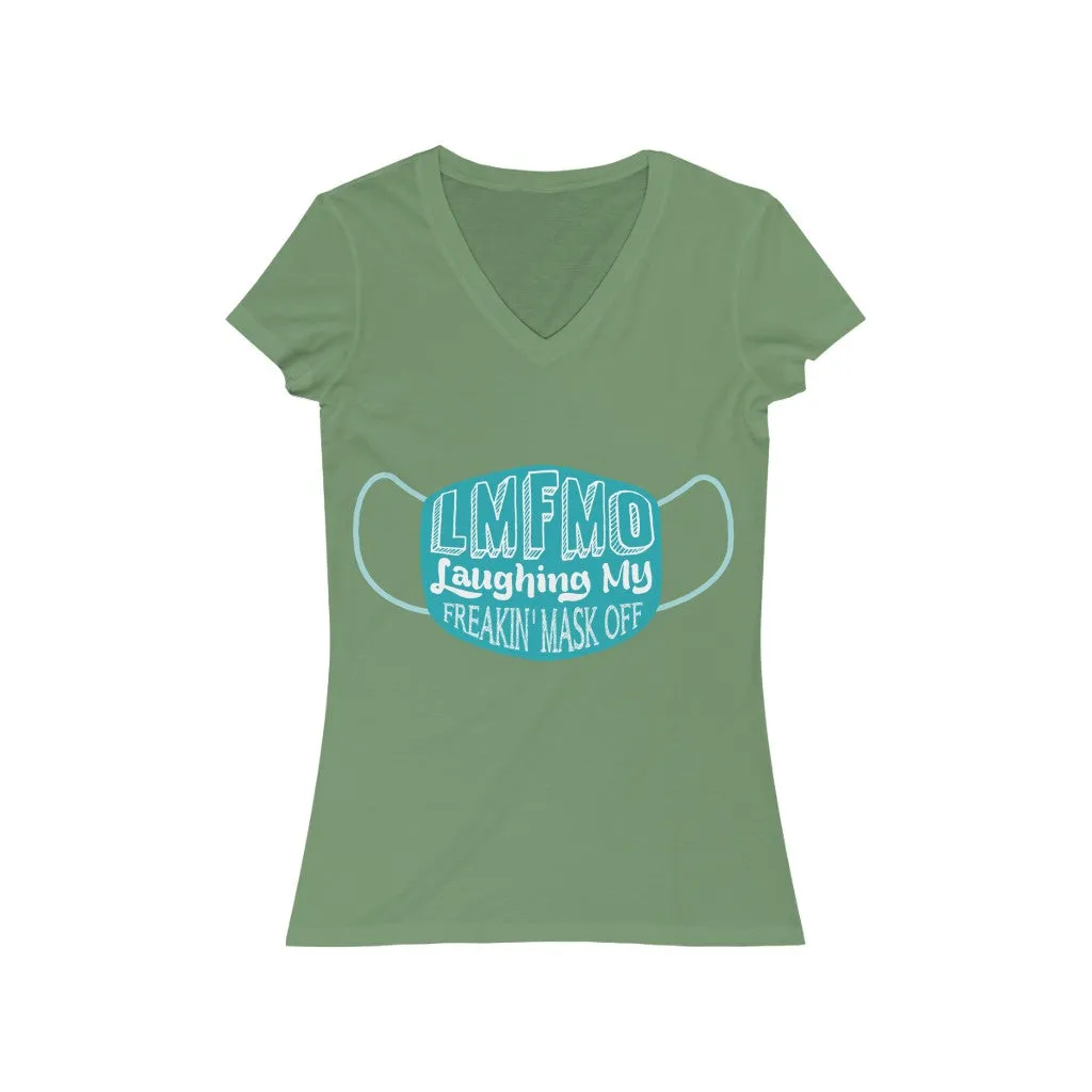 LMFMO Women's Jersey Short Sleeve V-Neck Tee