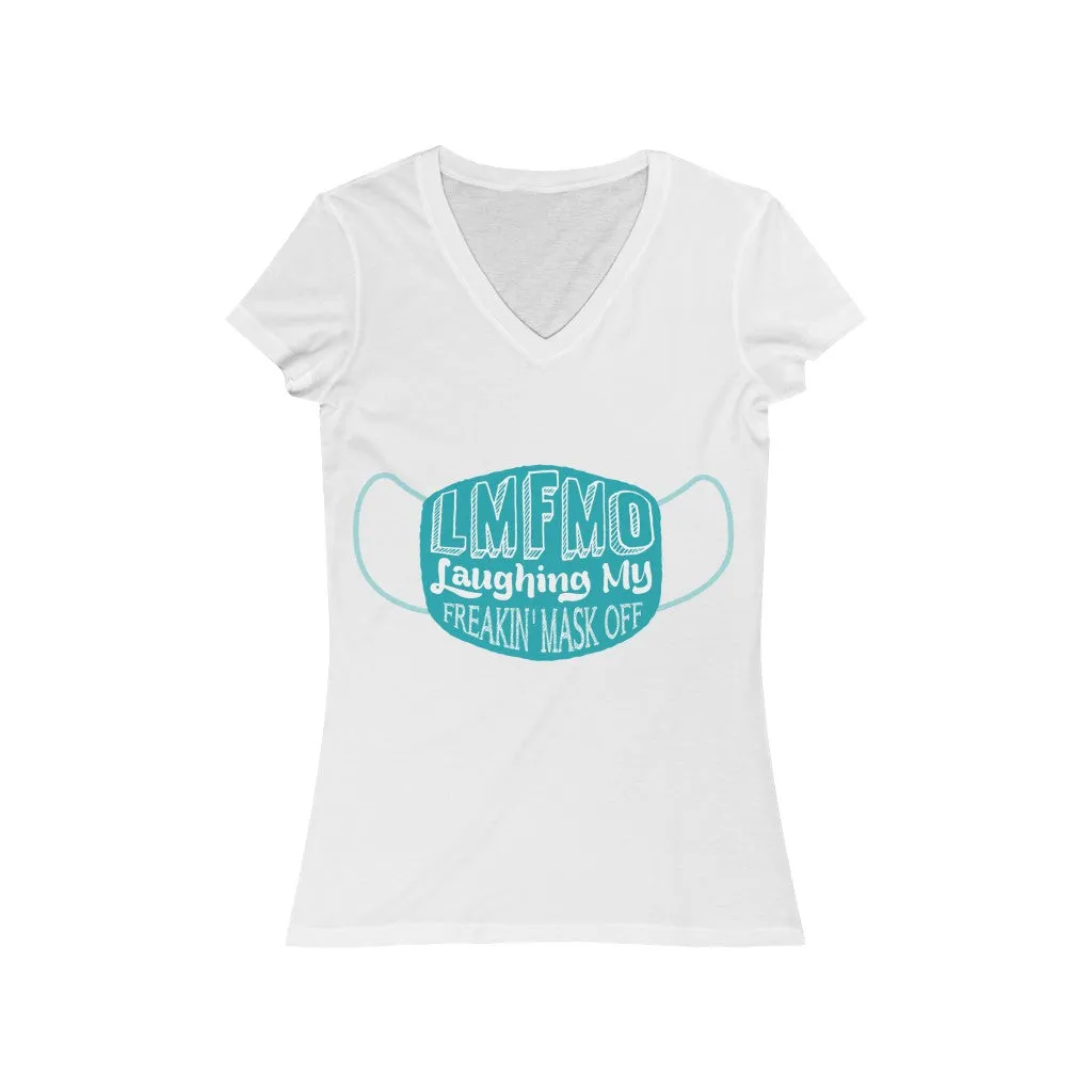 LMFMO Women's Jersey Short Sleeve V-Neck Tee