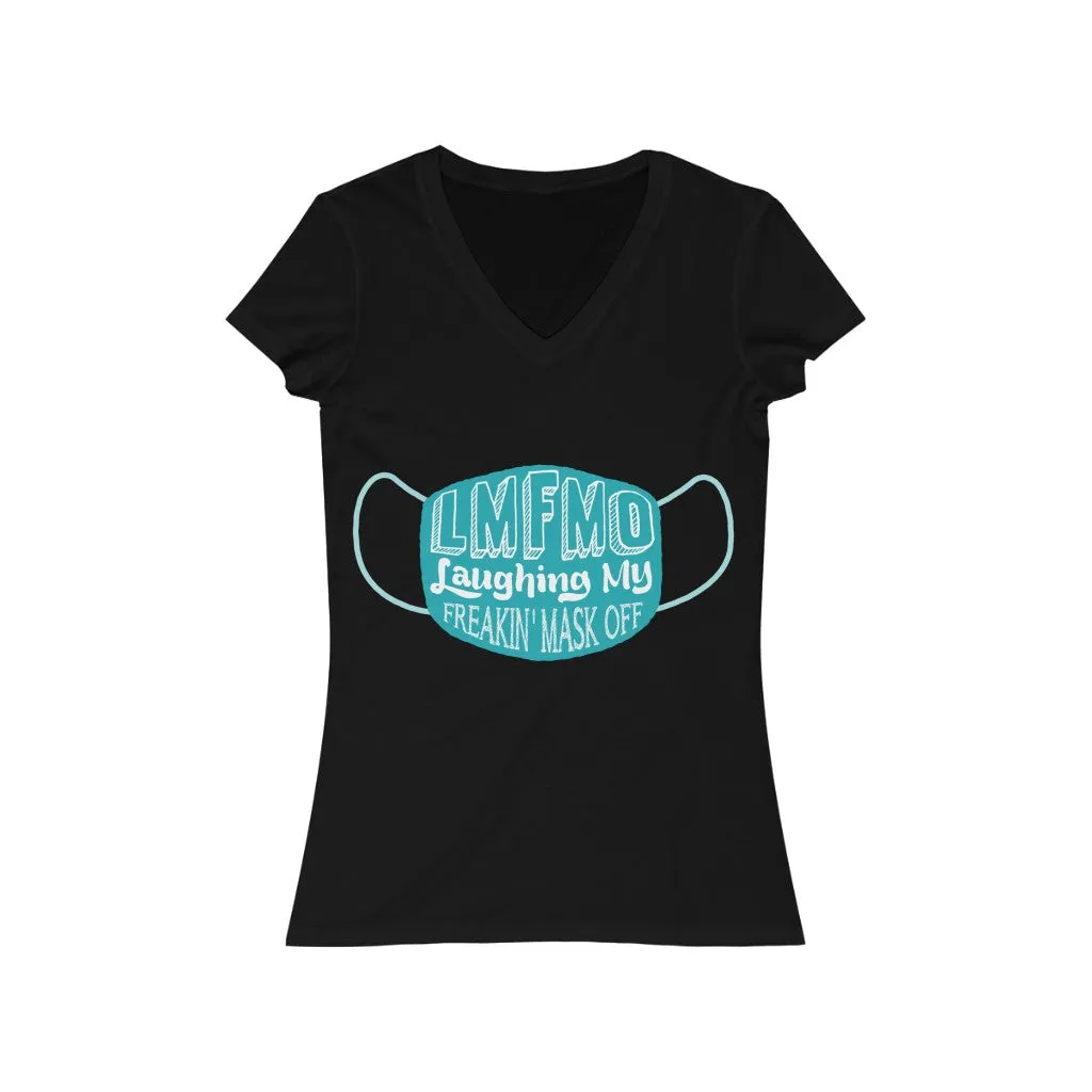 LMFMO Women's Jersey Short Sleeve V-Neck Tee
