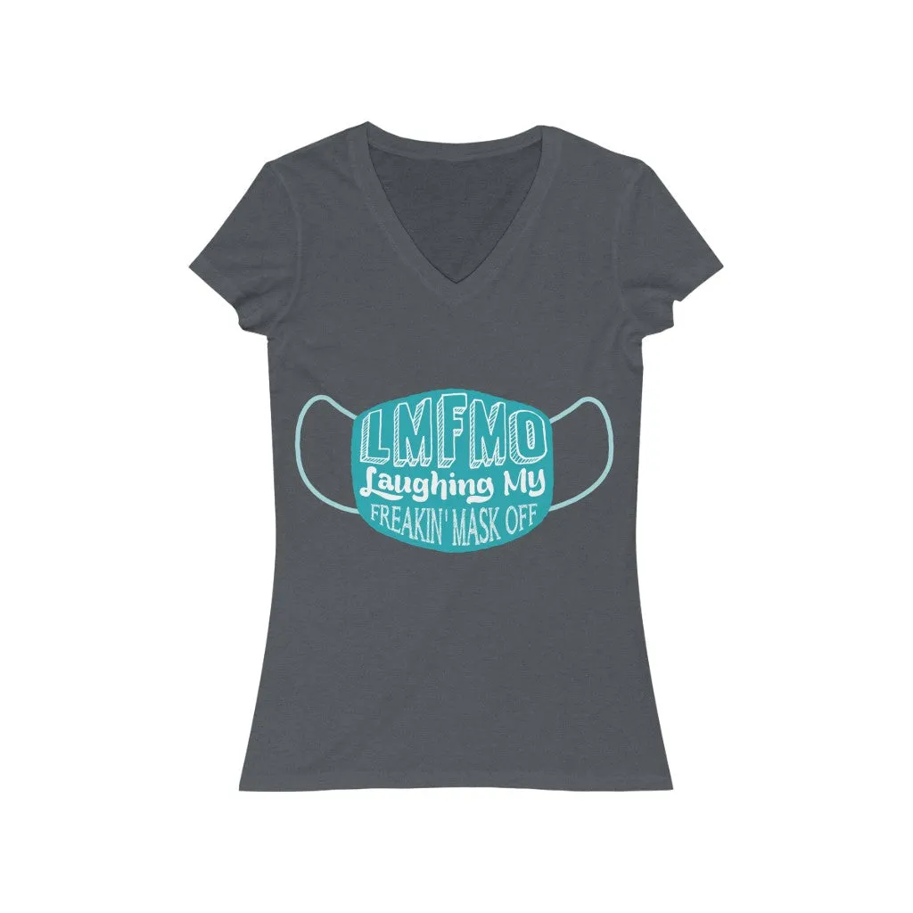 LMFMO Women's Jersey Short Sleeve V-Neck Tee