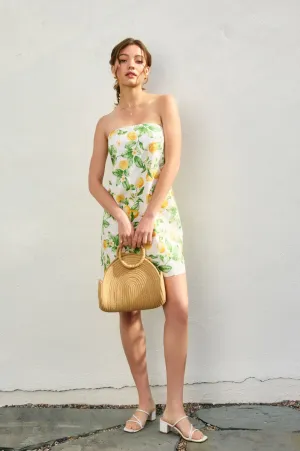Lola Strapless Tie Back Mini Dress