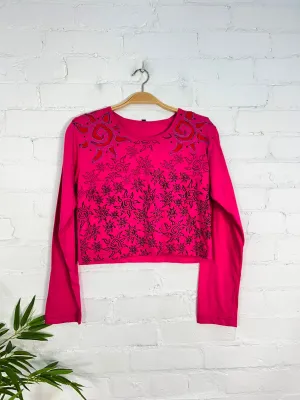 Long Sleeve Cropped T-Shirt