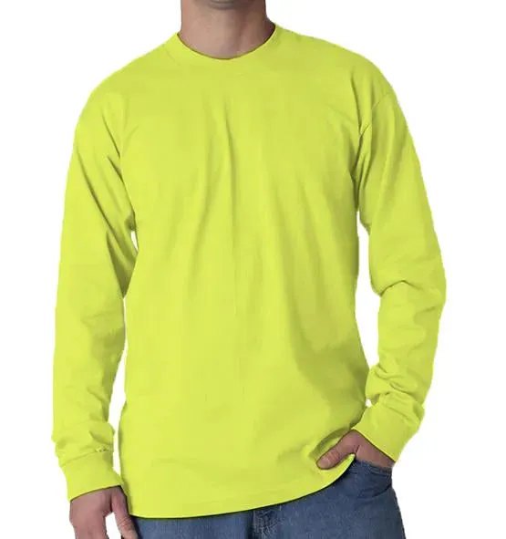 Long Sleeve Heavyweight 100% Cotton T-Shirt - Made in USA