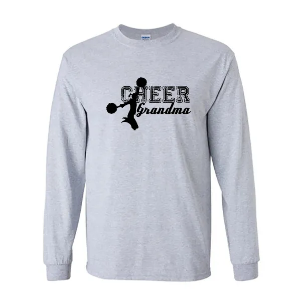 Long Sleeve Shirts Cheer Grandma