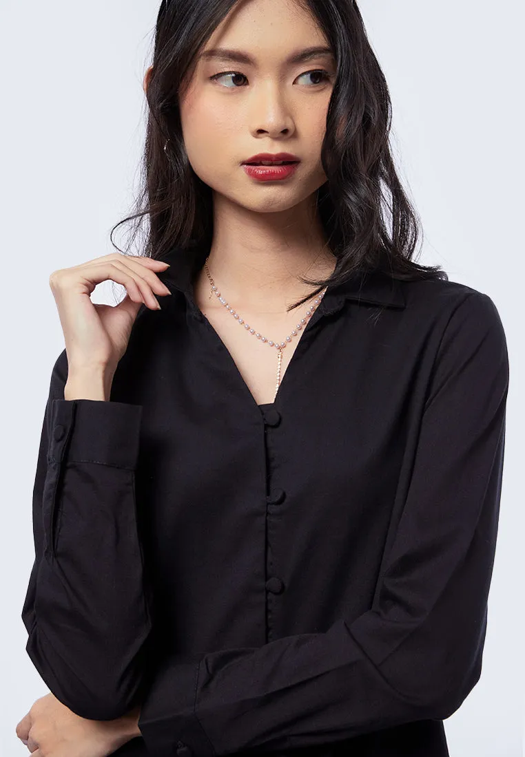Long Sleeve Tunic with Button
