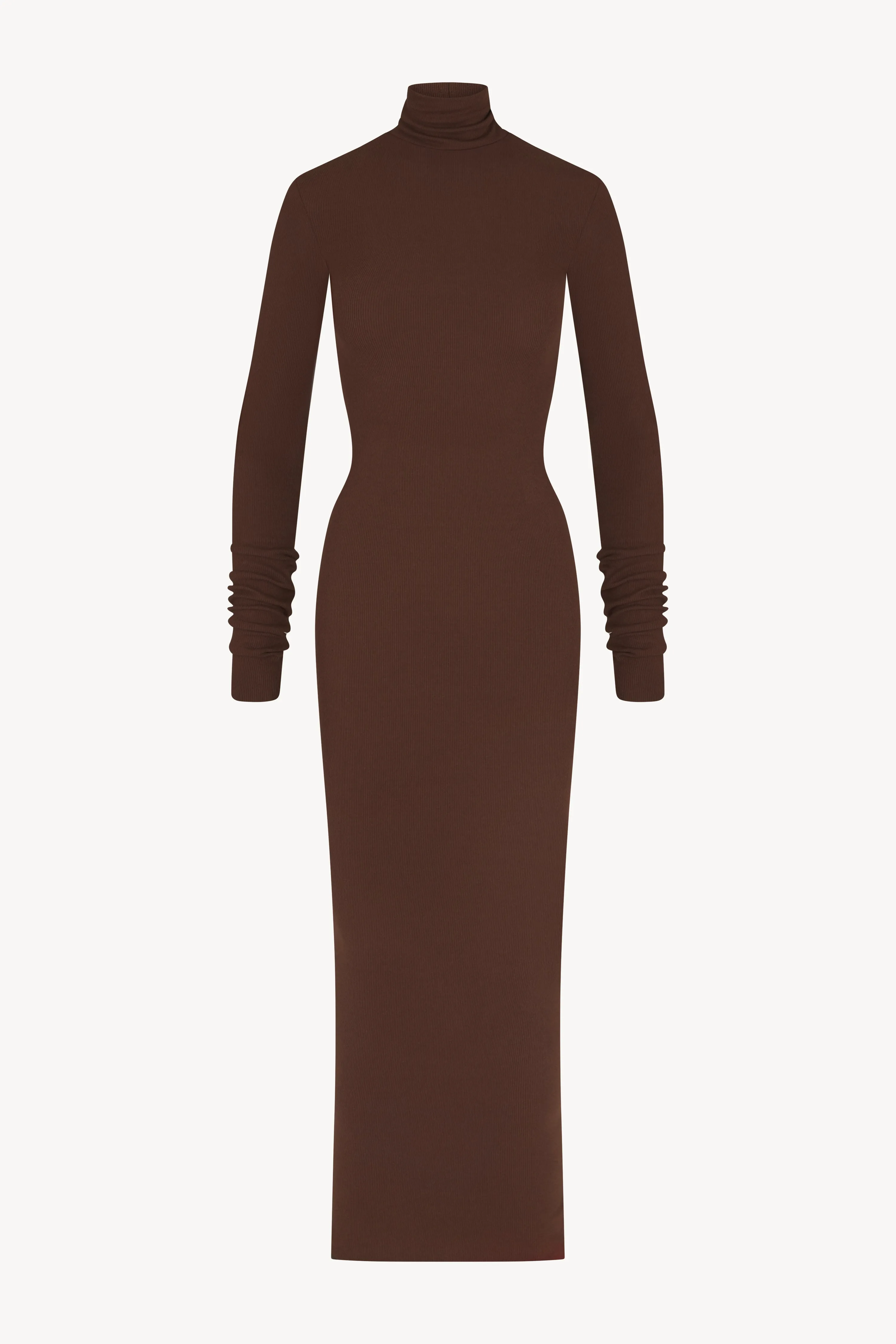 Long Sleeve Turtleneck Maxi Dress