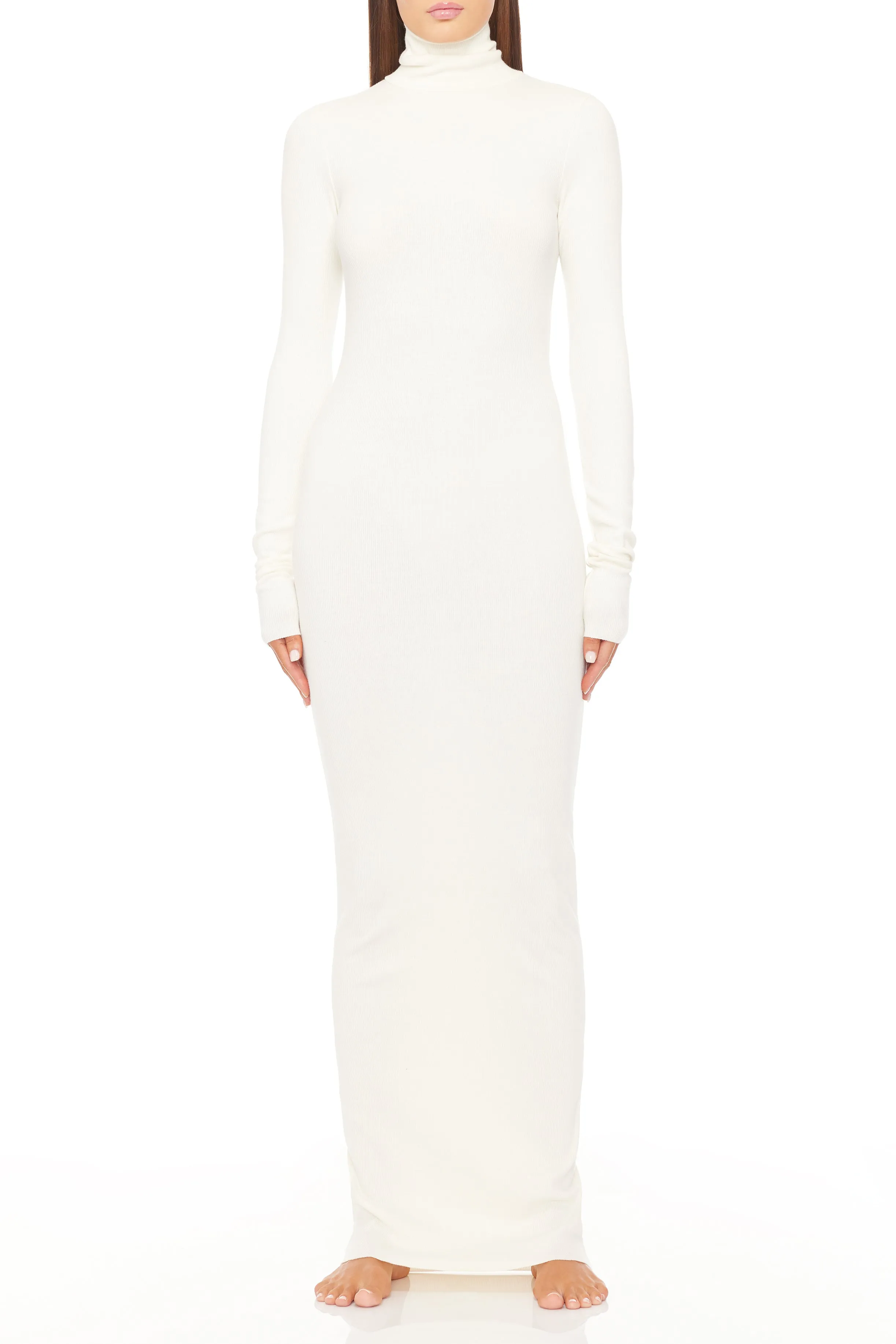 Long Sleeve Turtleneck Maxi Dress