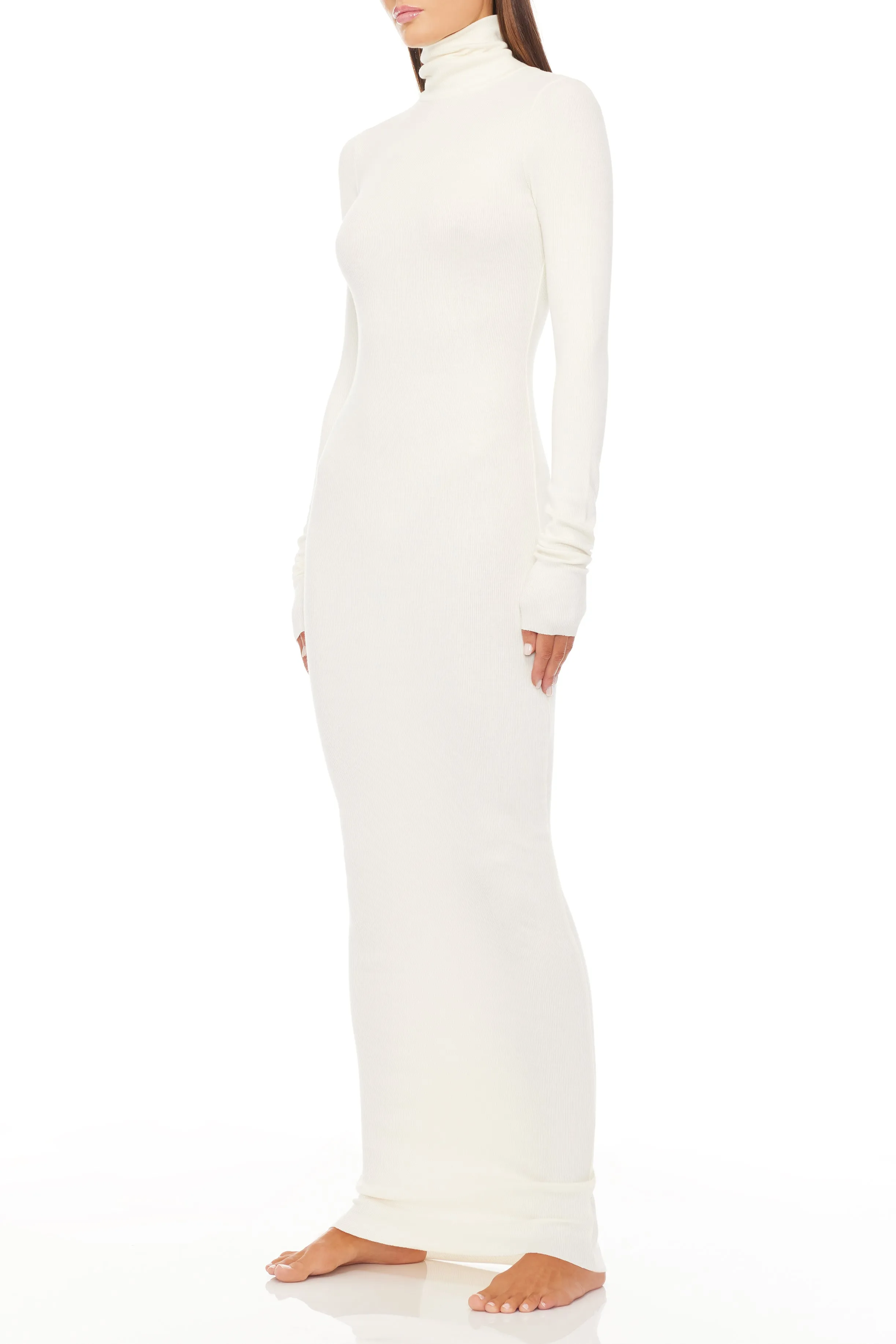 Long Sleeve Turtleneck Maxi Dress