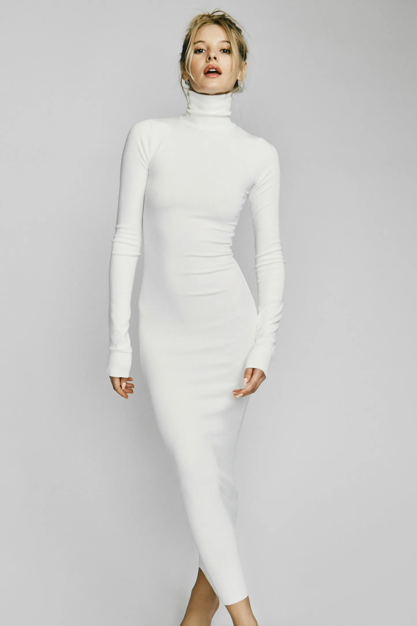 Long Sleeve Turtleneck Maxi Dress
