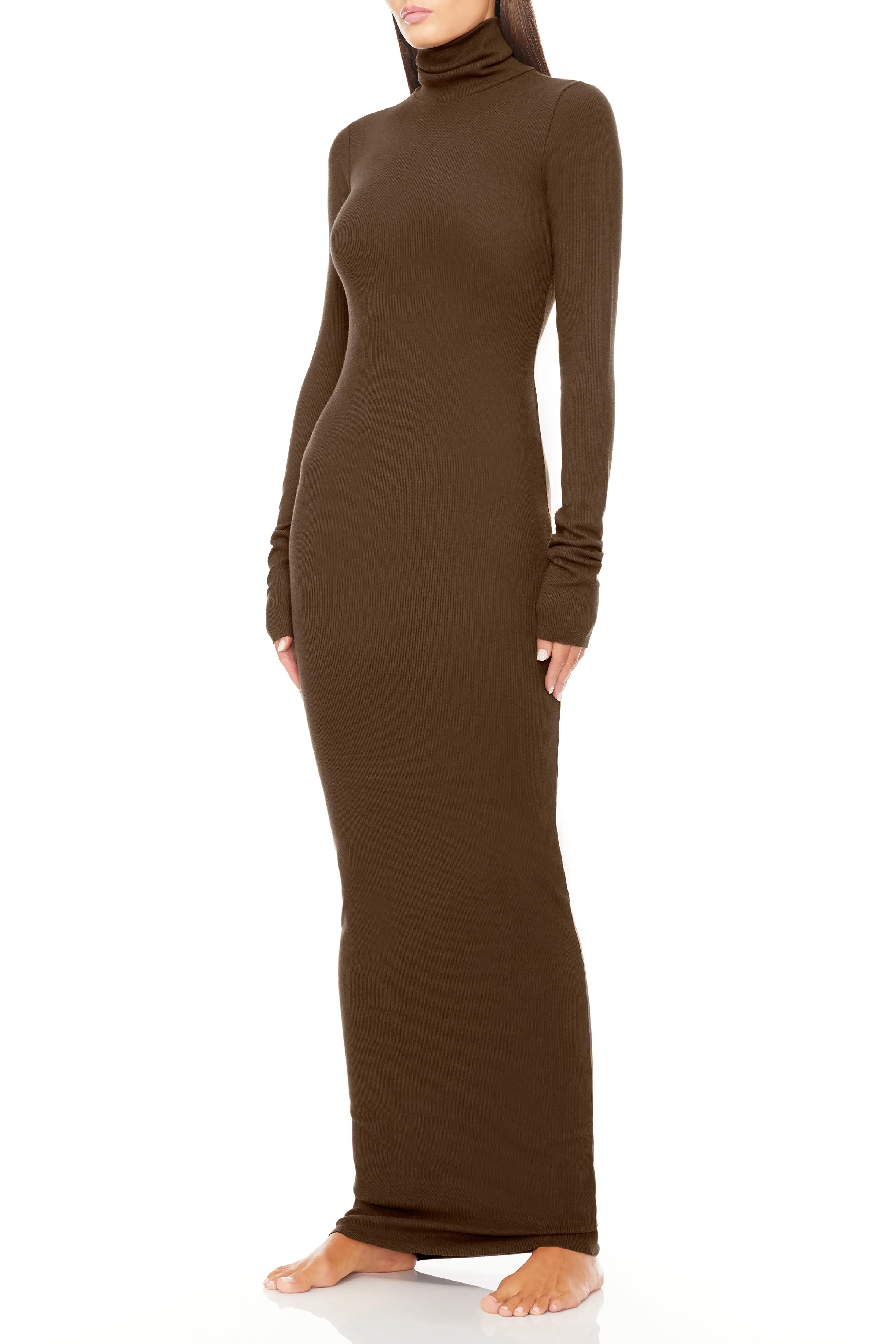 Long Sleeve Turtleneck Maxi Dress