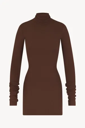 Long Sleeve Turtleneck Mini Dress
