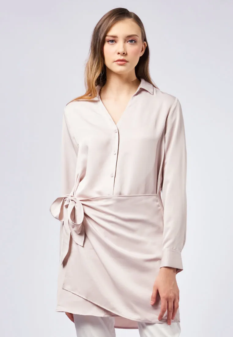 Long Sleeve Wrap Tunic