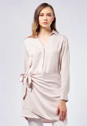 Long Sleeve Wrap Tunic