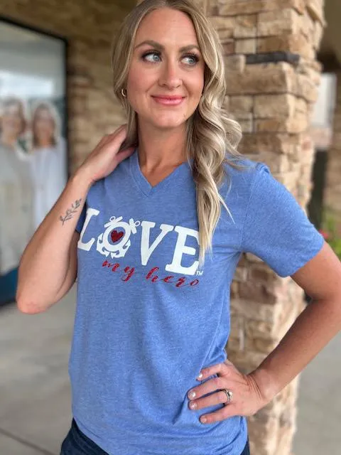Love My Hero Tee - Coast Guard