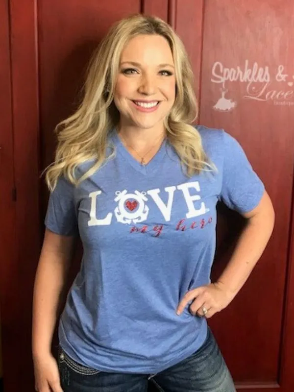 Love My Hero Tee - Coast Guard