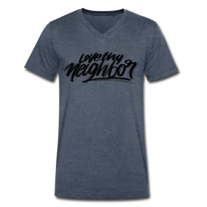 Love Thy Neighbor | Men's V-Neck T-Shirt | Agape Flashcards