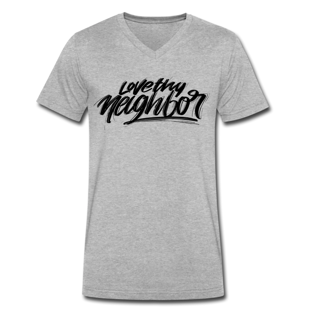 Love Thy Neighbor | Men's V-Neck T-Shirt | Agape Flashcards