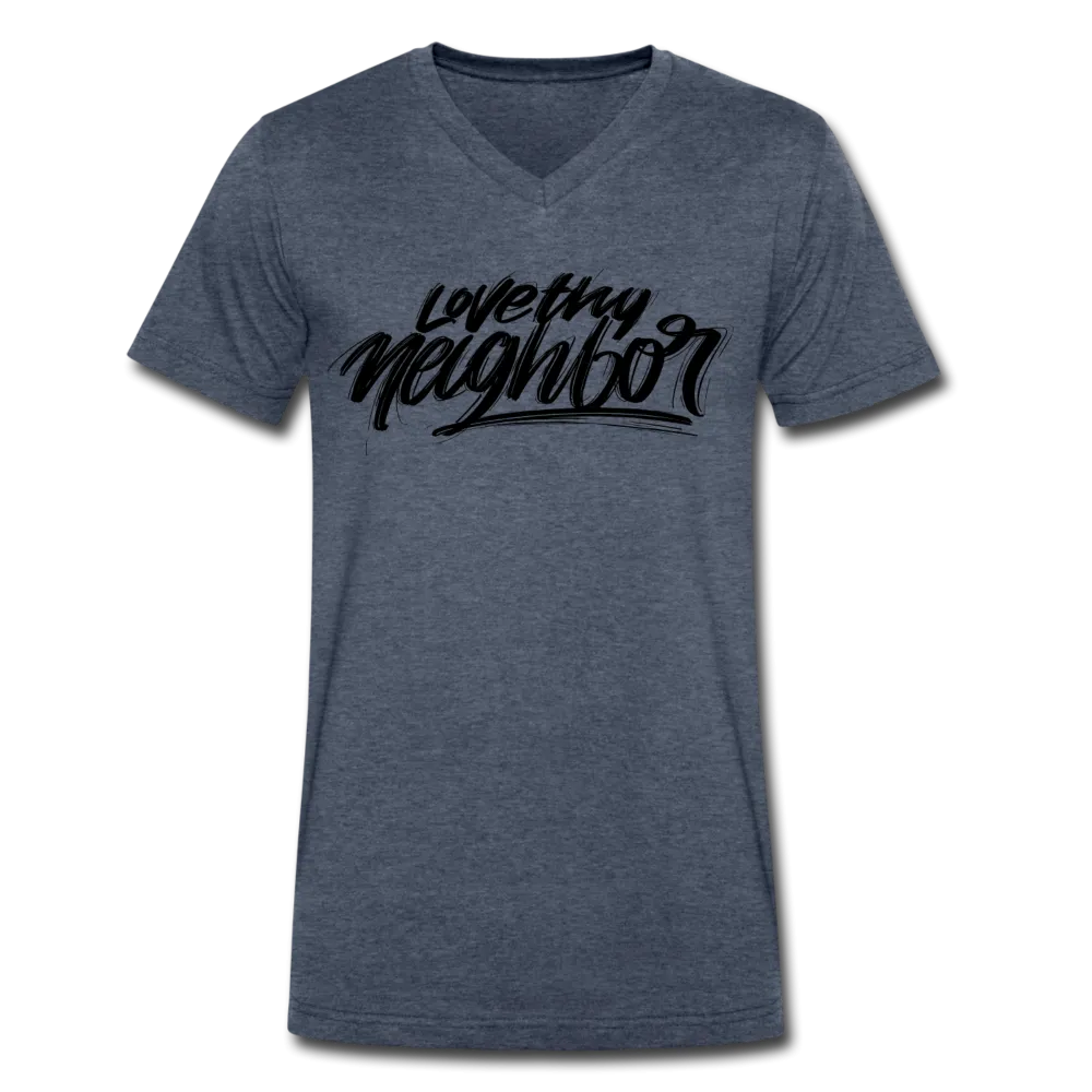 Love Thy Neighbor | Men's V-Neck T-Shirt | Agape Flashcards