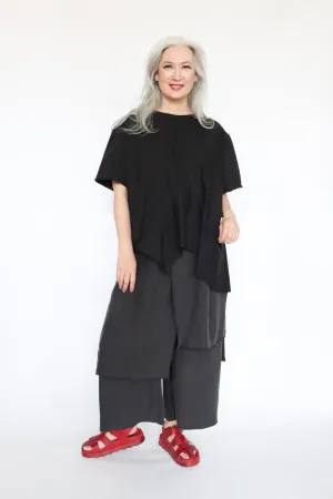 LOYKO Black Asymmetry T-Shirt