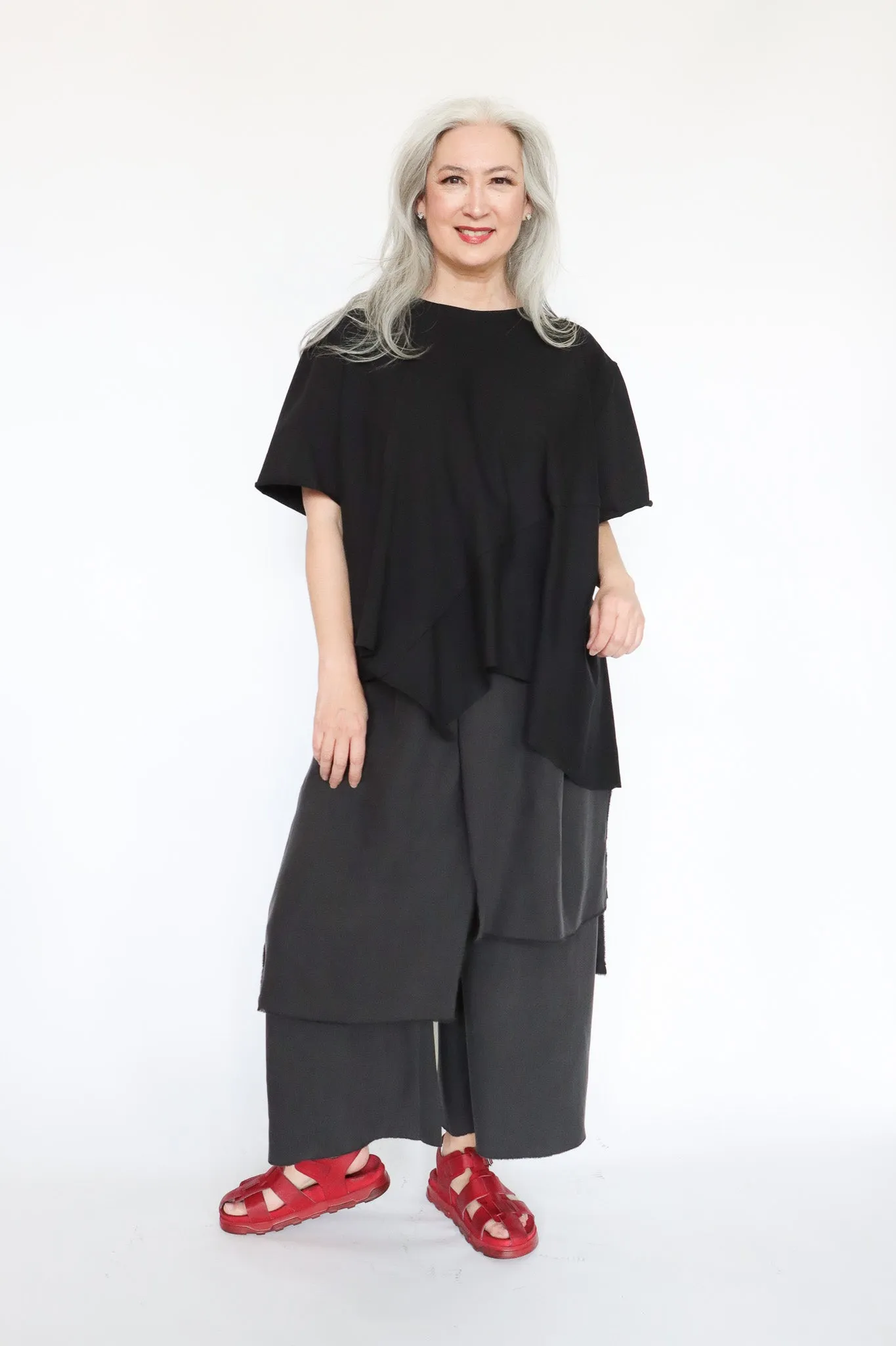 LOYKO Black Asymmetry T-Shirt