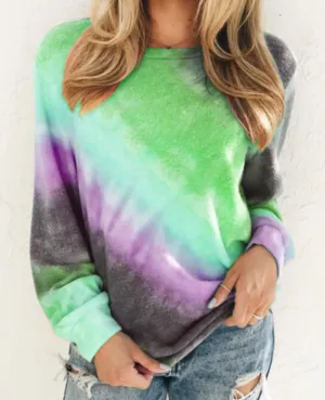 LS TIE DYE TEE SHIRT