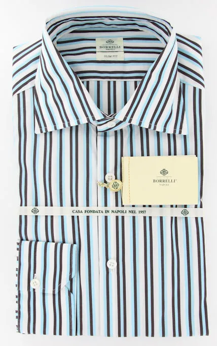Luigi Borrelli Dark Brown Shirt - Extra Slim