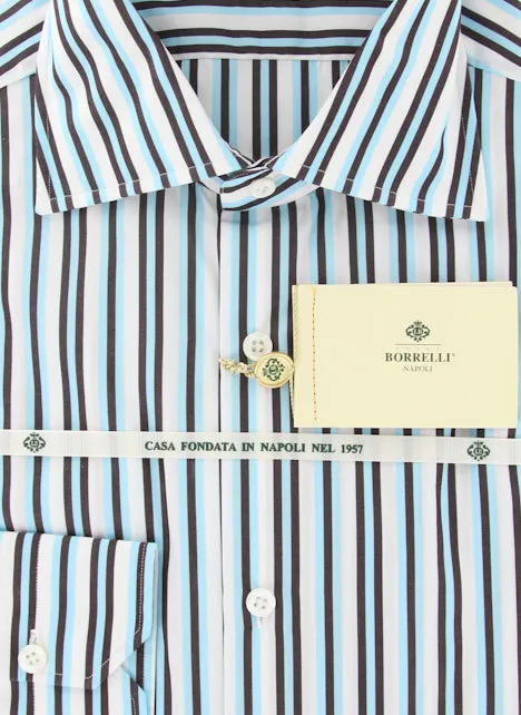 Luigi Borrelli Dark Brown Shirt - Extra Slim