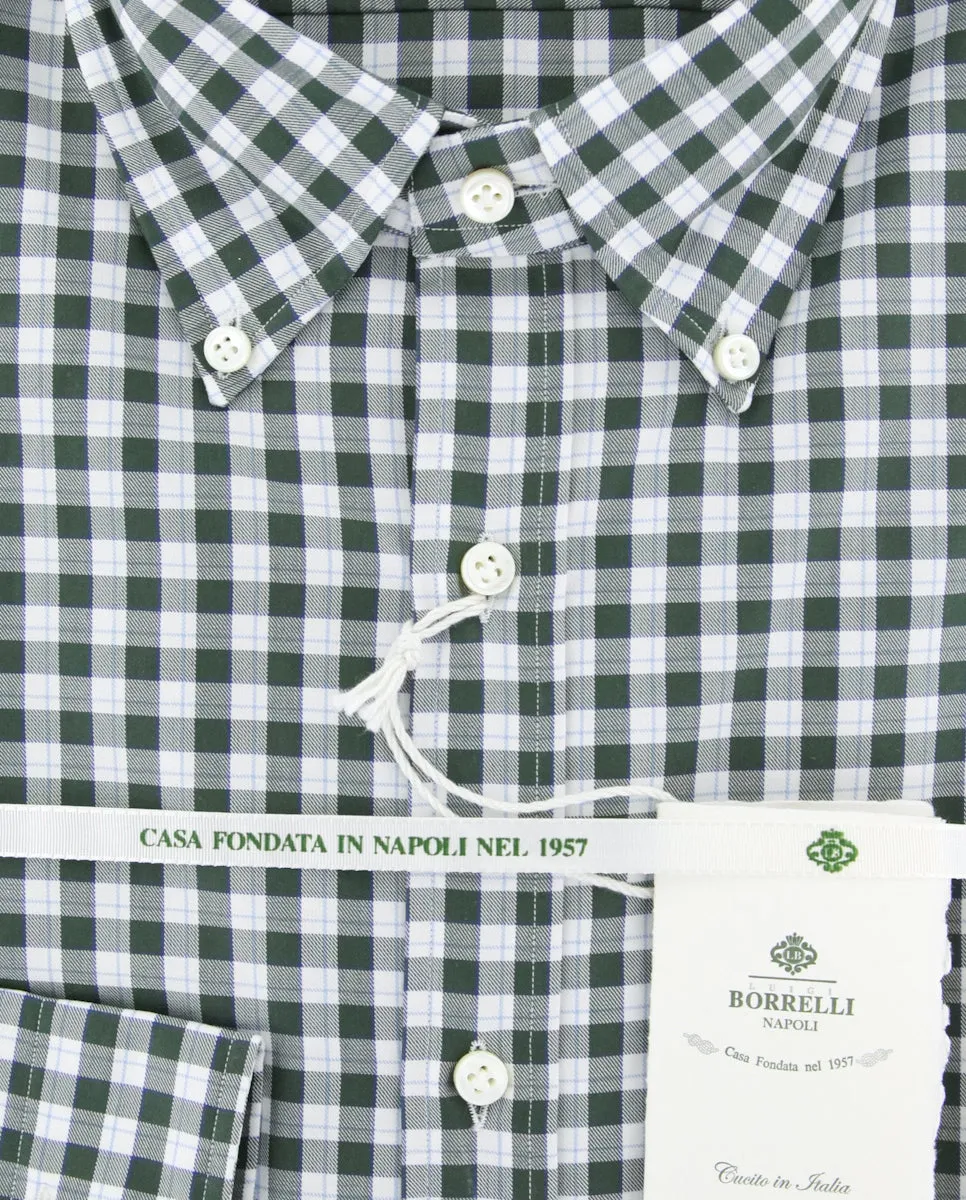 Luigi Borrelli Dark Green Shirt - Extra Slim