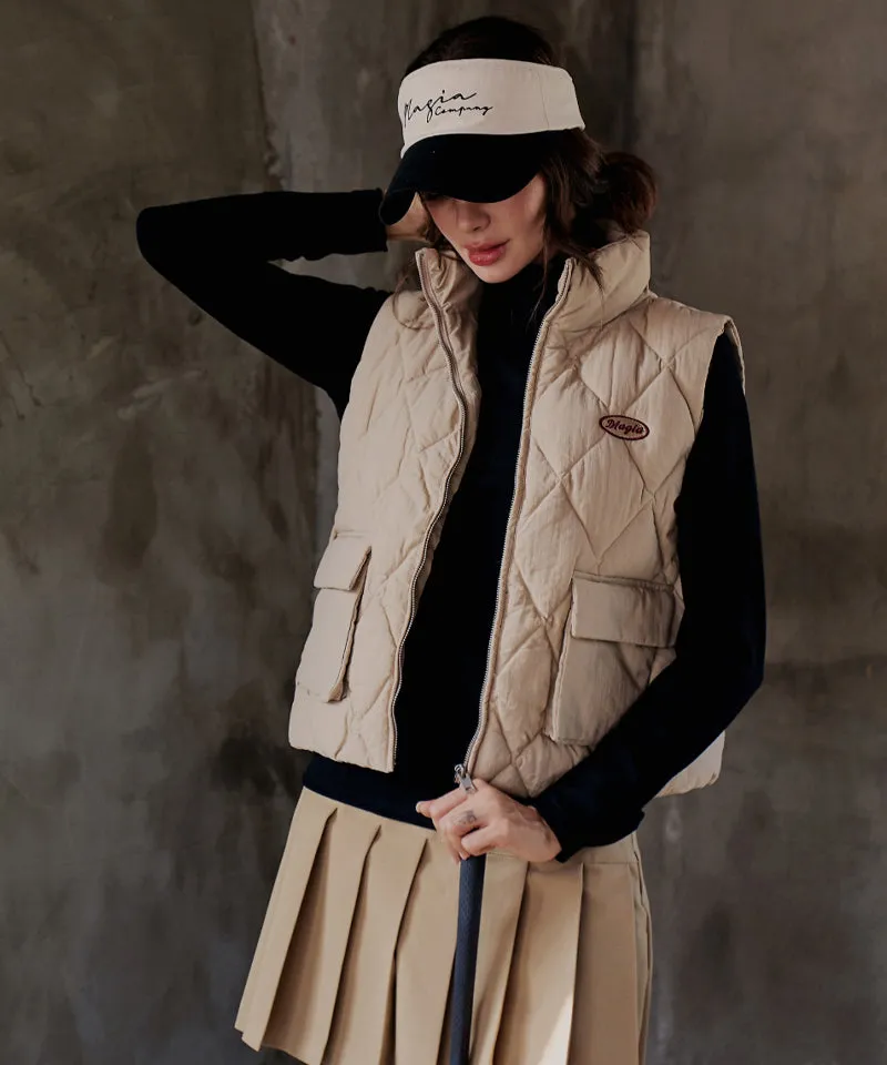 MAGIA Down Padding Vest - Dark Beige