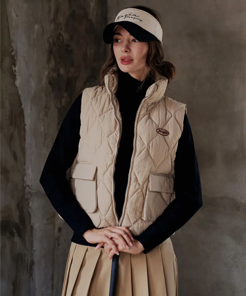MAGIA Down Padding Vest - Dark Beige