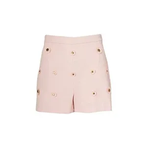 Malak Gold Snap Short - Pale Blush