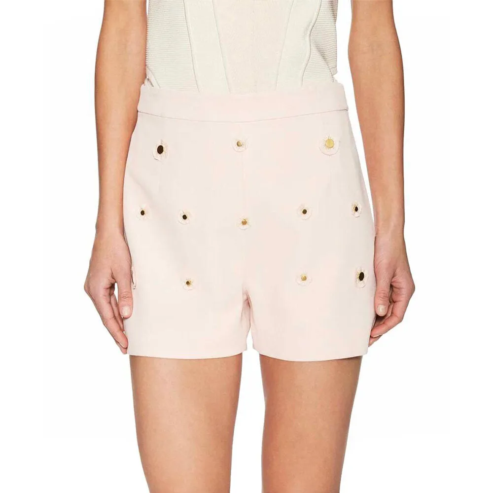 Malak Gold Snap Short - Pale Blush