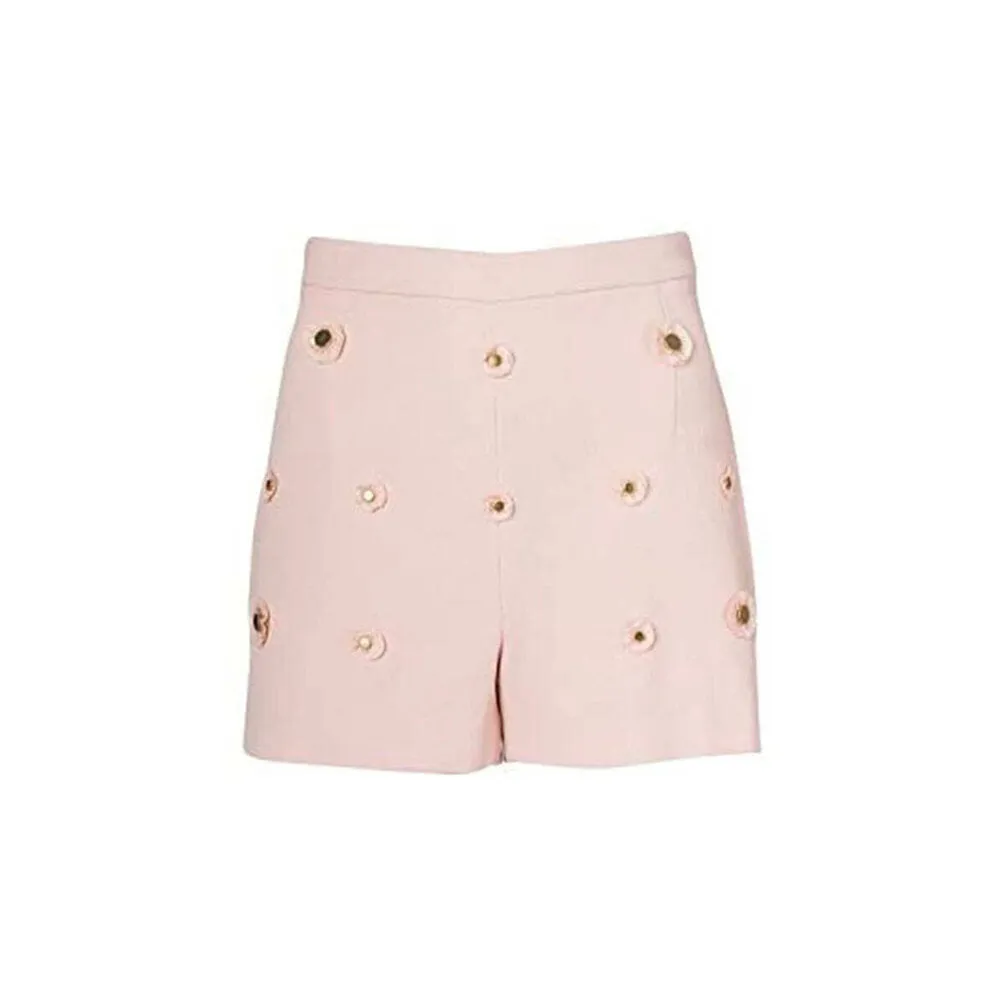 Malak Gold Snap Short - Pale Blush