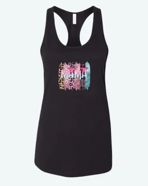 Mama colorful cheetah tank top