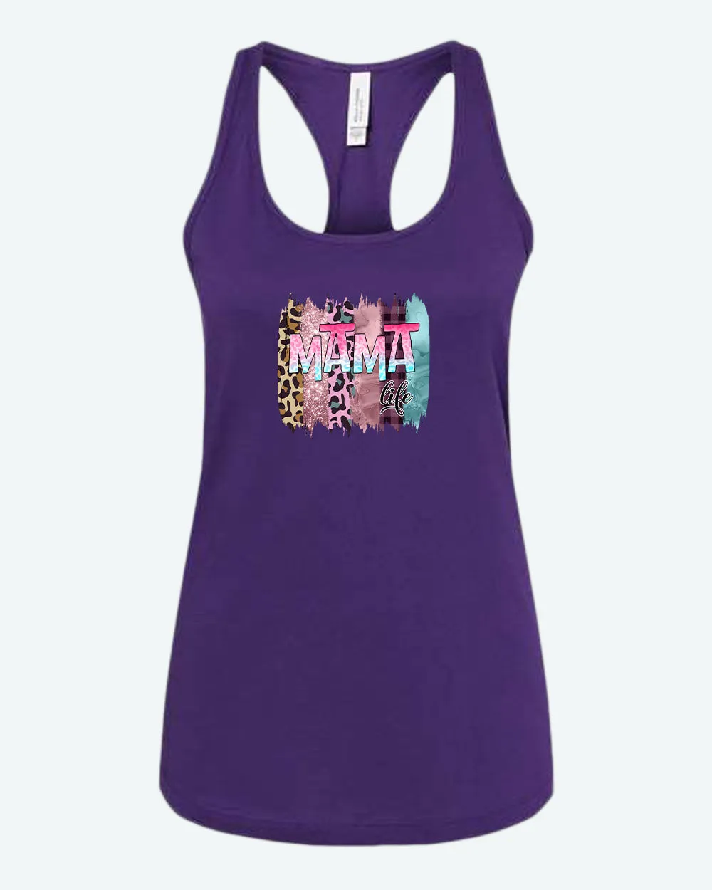 Mama colorful cheetah tank top