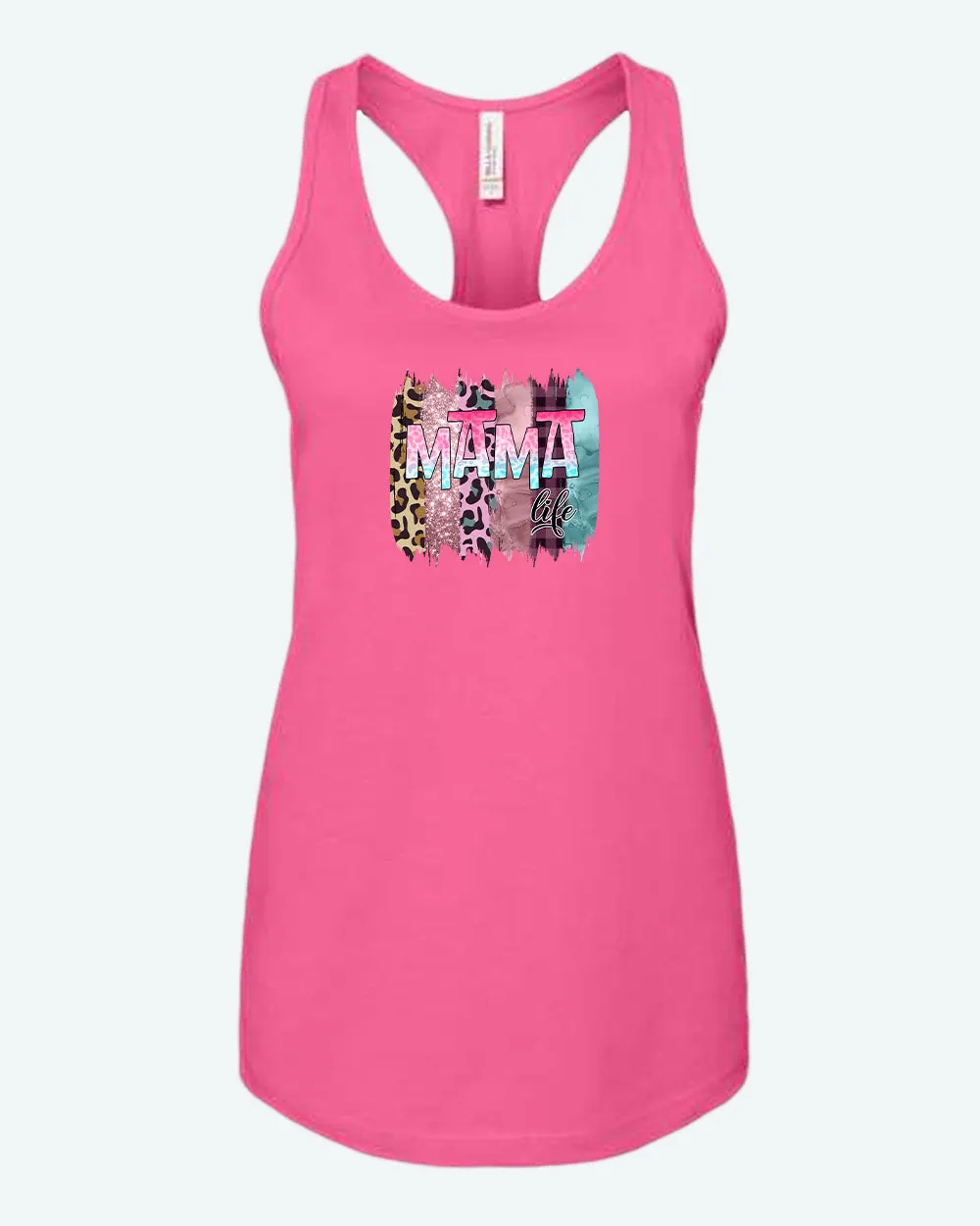 Mama colorful cheetah tank top