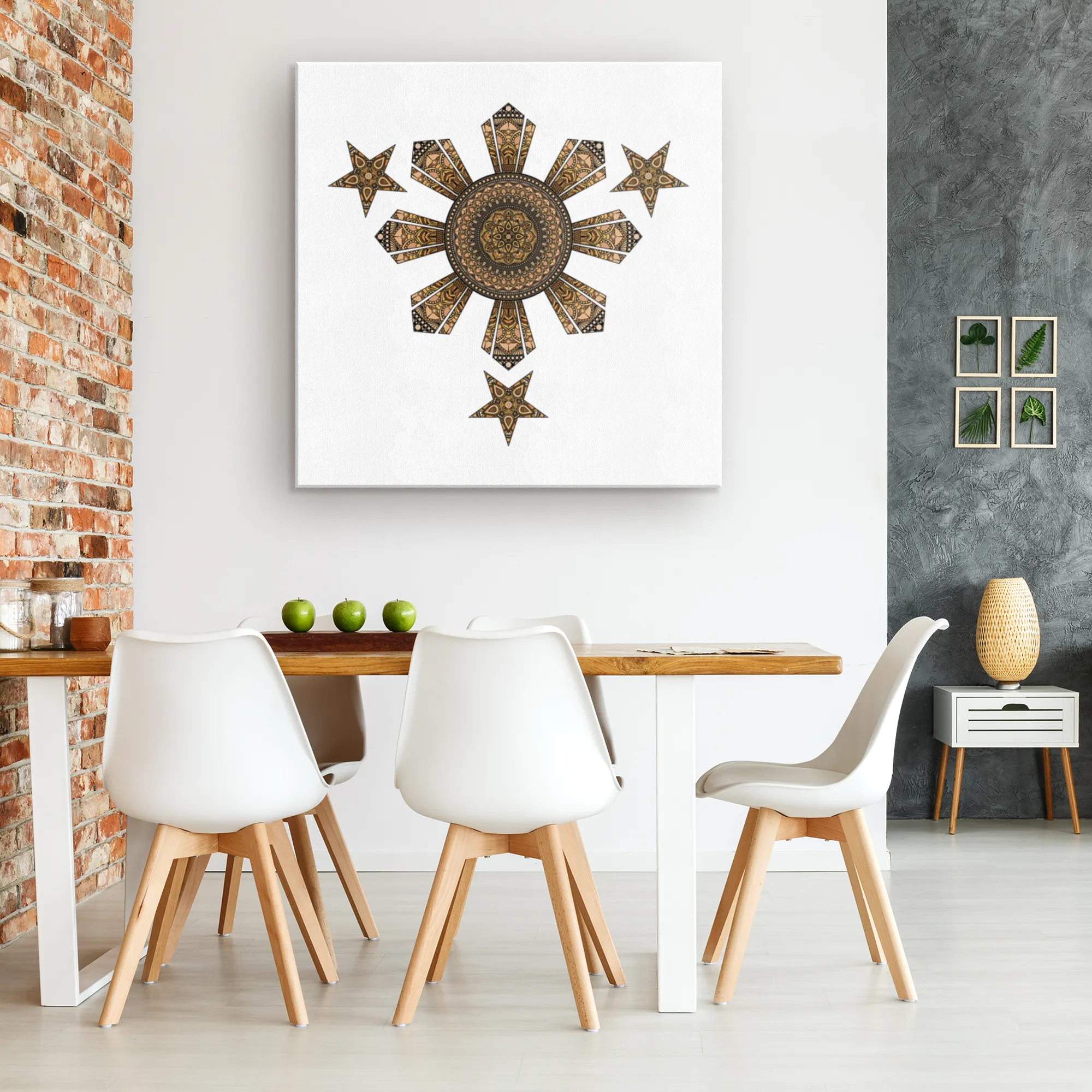 Mandala Filipino Square Gallery Canvas Wrap