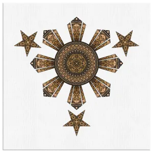 Mandala Filipino Square Gallery Canvas Wrap