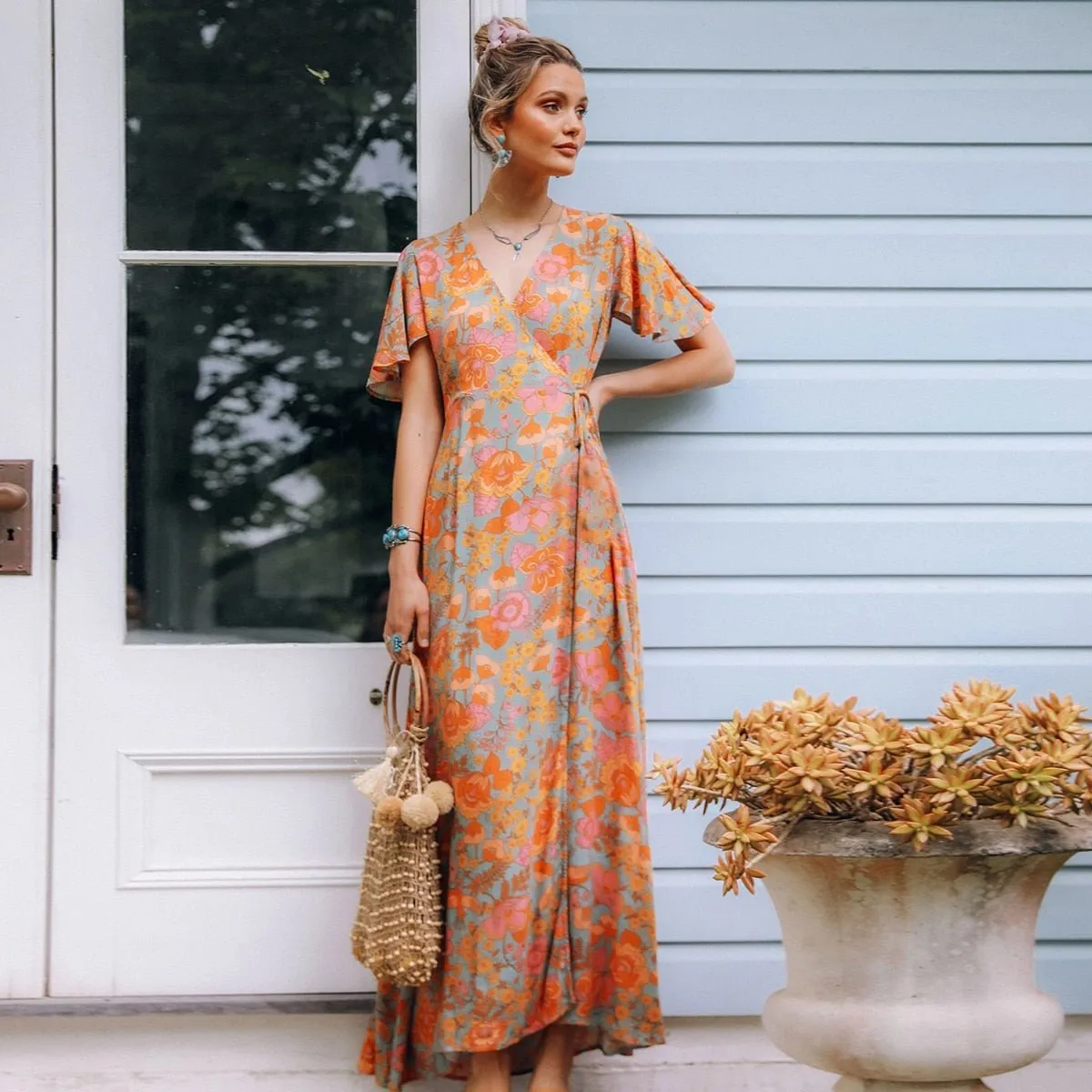 Mango Wrap Dress