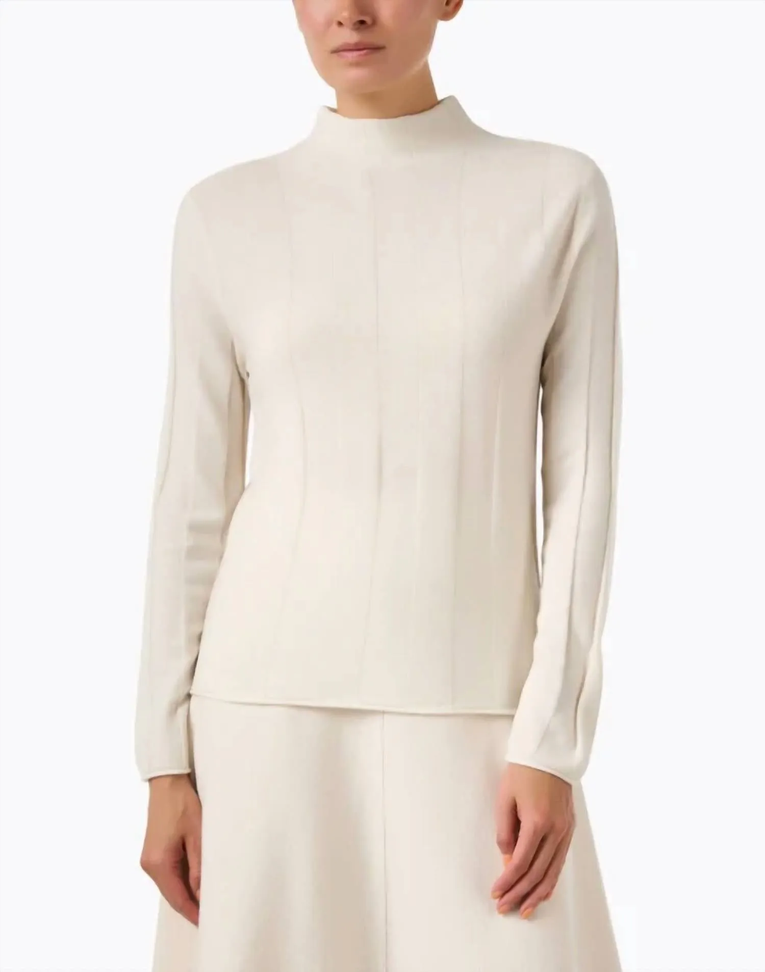 Marc Cain - Wool Cashmere Mock Neck Top