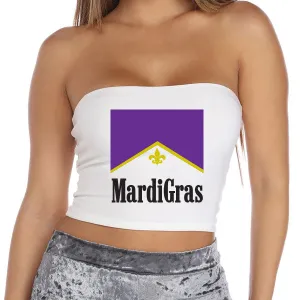 Mardi Gras Fleur de Lis Tube Top