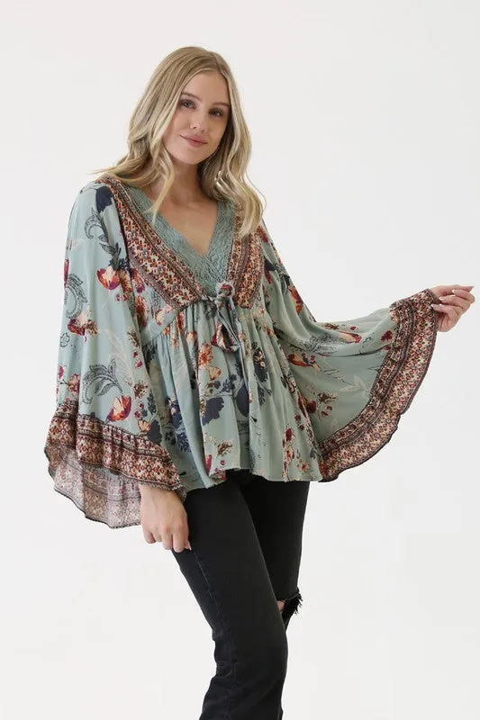 MARIGOLD BELL SLEEVE TOP