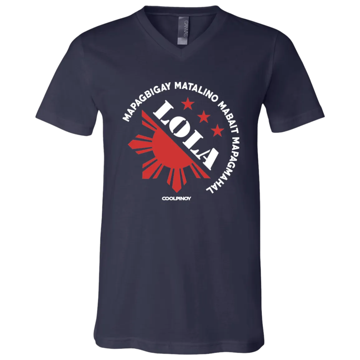 Matalino Mapagmahal Lola Unisex Jersey V-Neck T-Shirt