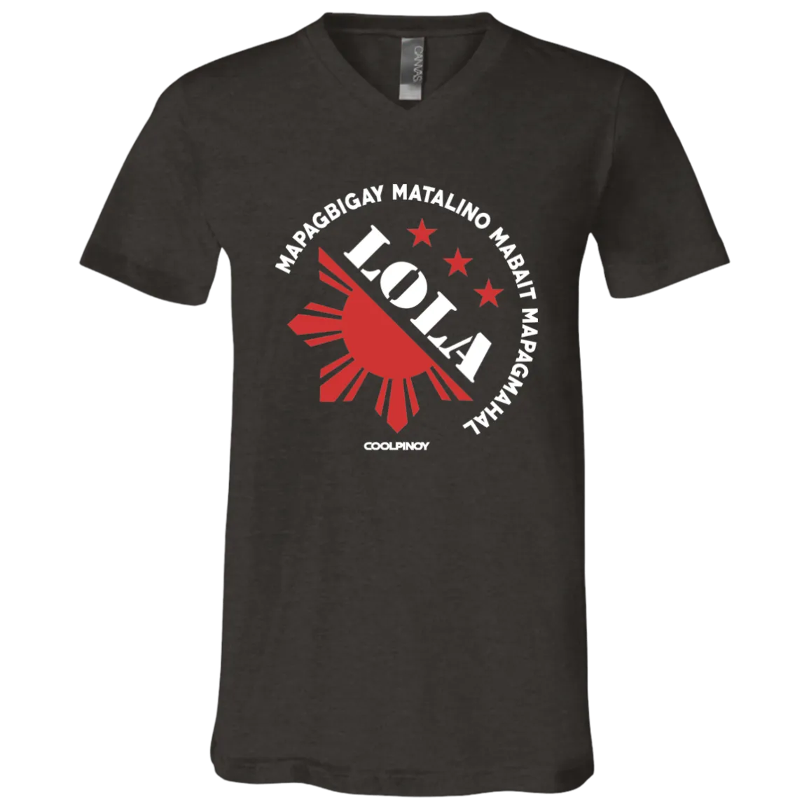 Matalino Mapagmahal Lola Unisex Jersey V-Neck T-Shirt