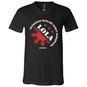 Matalino Mapagmahal Lola Unisex Jersey V-Neck T-Shirt