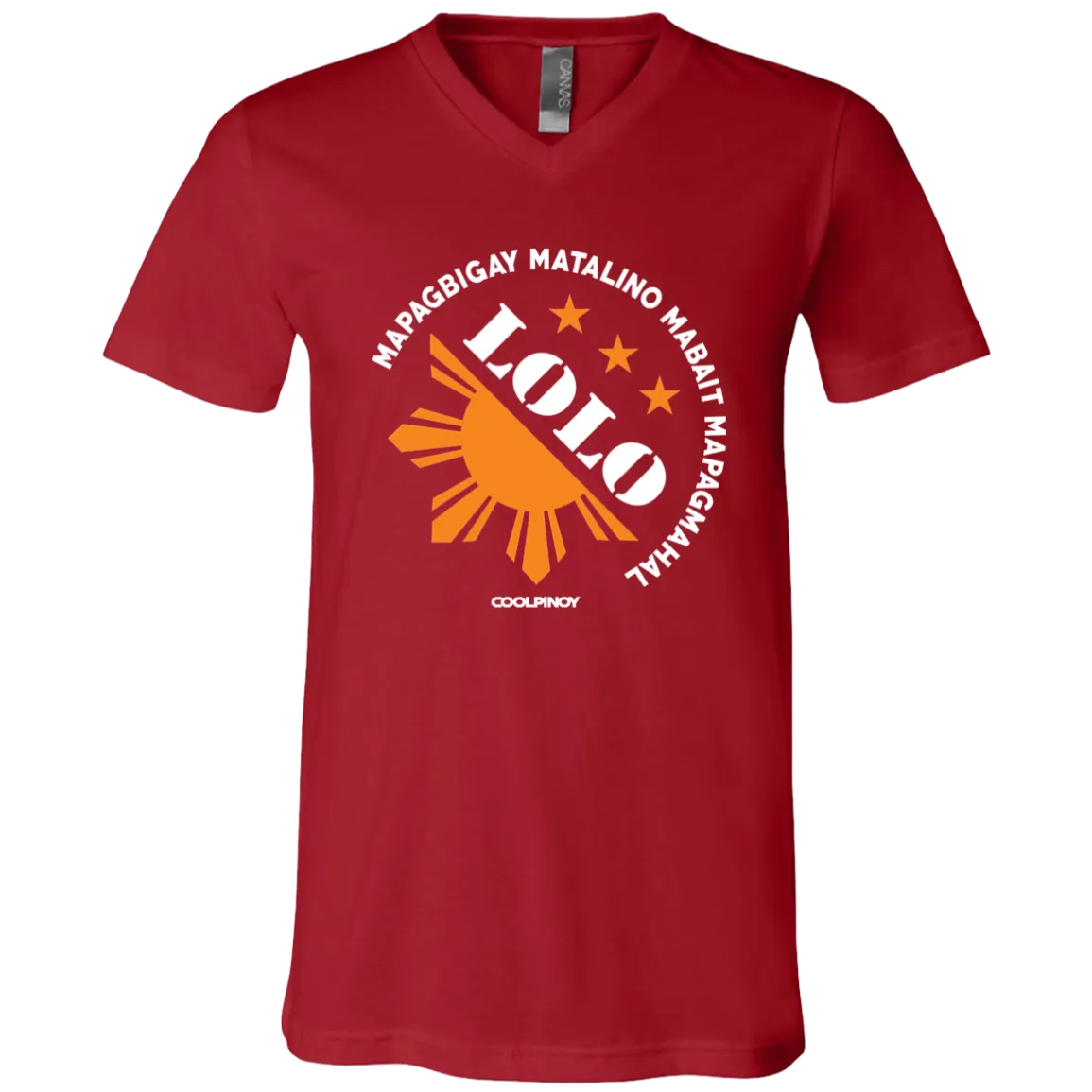 Matalino Mapagmahal Lolo Unisex Jersey V-Neck T-Shirt