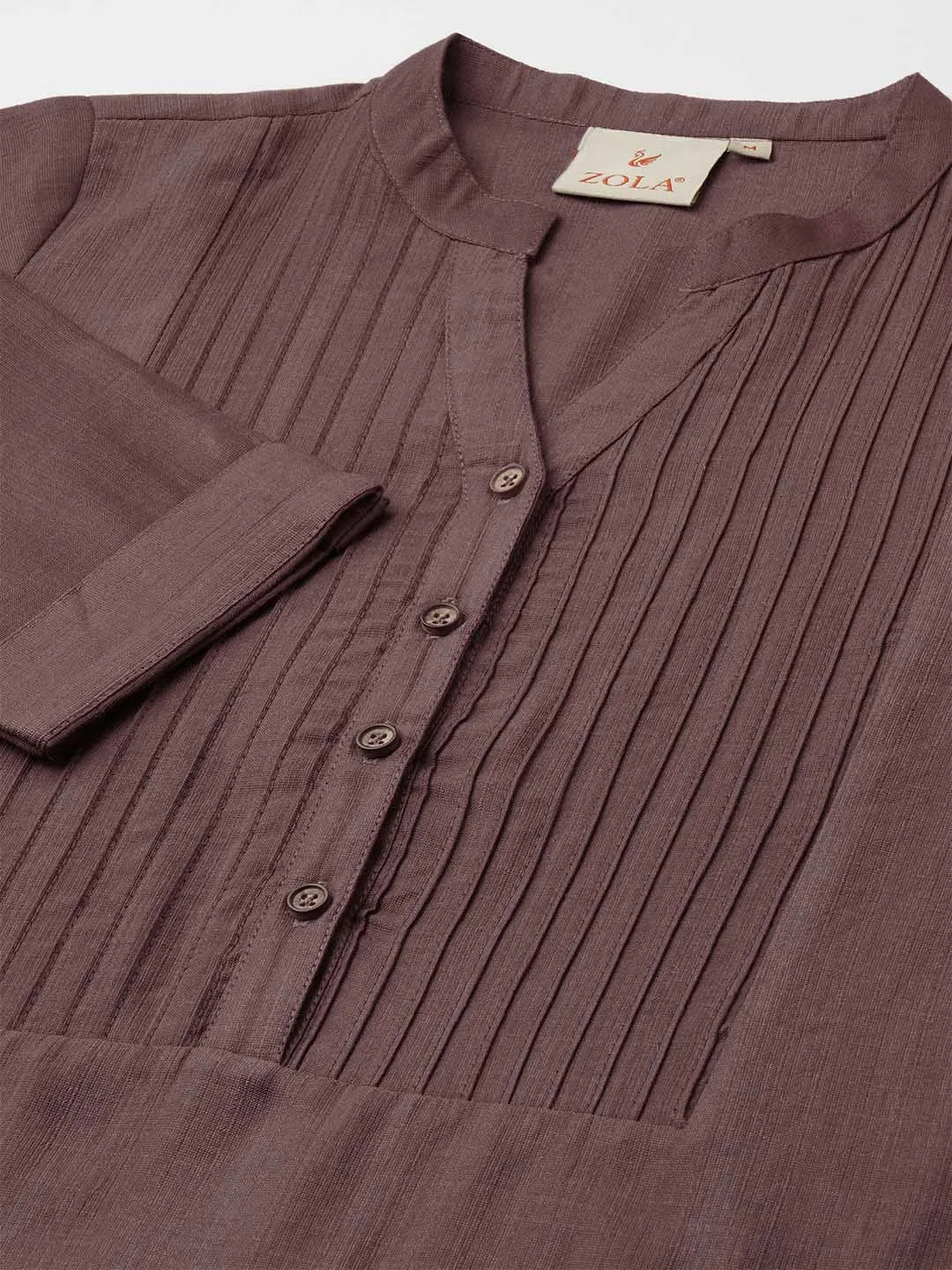Mauve Comfort Fit Rayon Tunics for Women Online in India Hip Length Straight - Zola