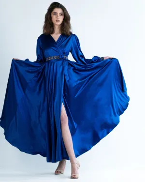 Maxi Wrap Dress Long Sleeve